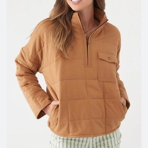 NWT - O'Neill Mable Quilted Pullover Jacket Chipmink- Size M